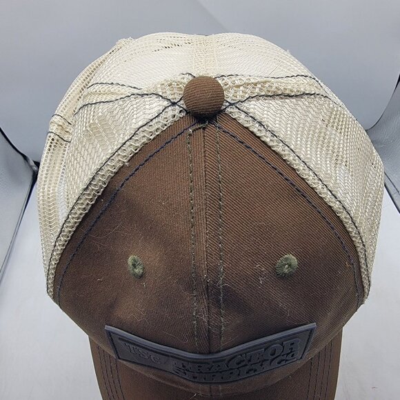 TSC Tractor Supply Co Brown Mesh Trucker Hat Snapback Adjustable OSFM - Picture 7 of 9